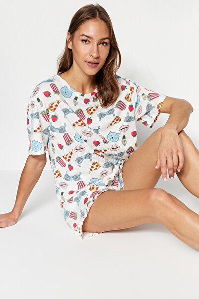 Trendyol Collection Pyjama - Mehrfarbig - Print