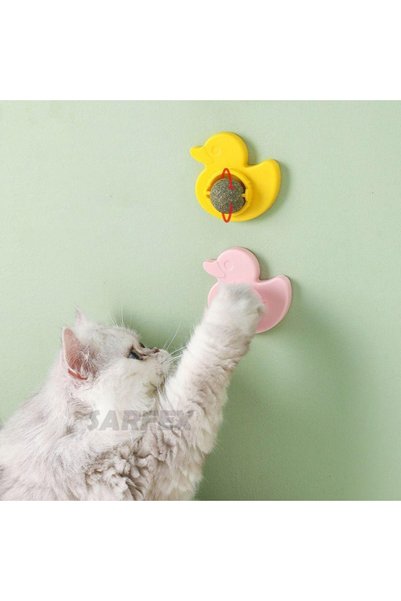 SARFEX Ördek Şekilli Kedi Nanesi Catmint Catnip Kedi Otlu Oyuncak Kedi Çimi Oyuncağı Ördek Kedi Topu