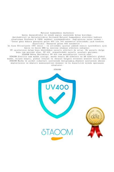 STAOOM UV 400 Protected Children's Sunglasses and Glasses Box