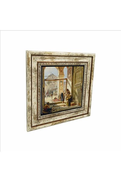 Sadrazam Ușa Moscheei Emevi Gustav Bauernfeind, 1890 Pictură imprimată pe piatră naturală 25cmx25cm Krt-134