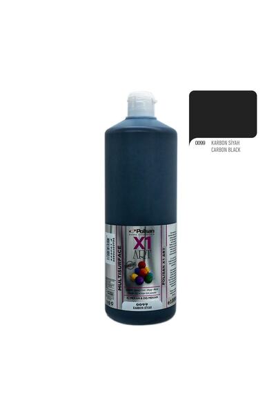 Polisan X1art Multisurface Hobi Boyası 1000ml - 0099 Karbon Siyah