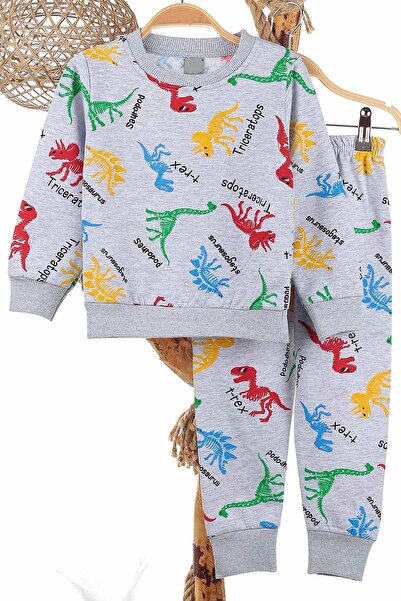 endudu Set din 2 piese cu imprimeu T-rex Dinozaur Personaj de desene animate ...