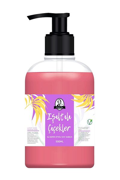 Özcan Bey Glycerin Effect Sparkling Flowers Scented Liquid Soap 500ml