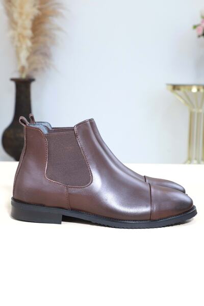 Konfores Ανδρικές κλασικές μπότες 1355 Ανατομική Σόλα Γνήσιο Δέρμα