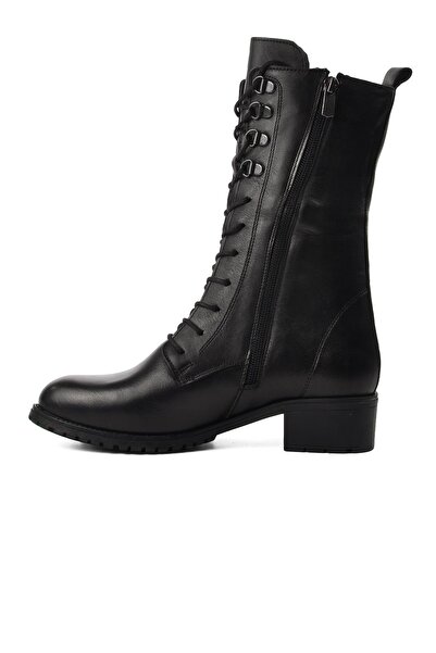 Voyager 8470 Siyah Içi Polarlı Hakiki Deri Kadın Bot