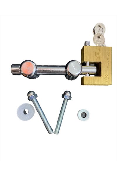DAFS Door Safety Security Apparatus Stainless Steel Padlock Included