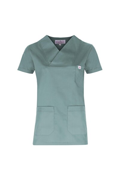 monotıp Cerrahi Doktor Hemşire Forması Terikoton Zarf Yaka Takım | Unisex -li...