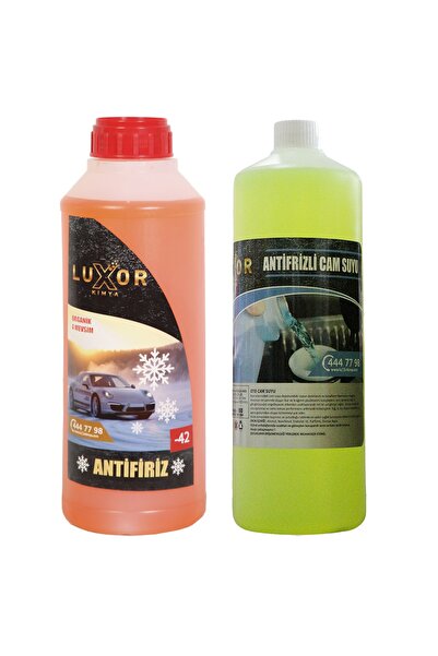 Luxor Kimya Kimya 2li Set -22 Derece Antifrizli Cam Suyu 1 Lt Ve -42 Derece T...