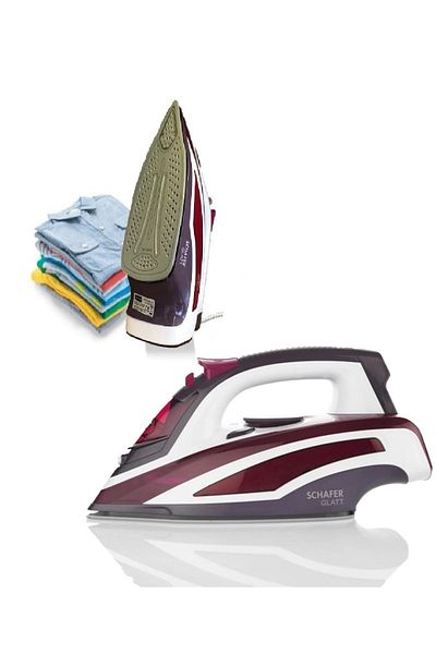 Schafer Glatt 2200 W Steam Iron Claret Red