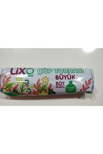LİXO ÇÖP POŞETLERİ Large Size 50 lt Garbage Bag 10 Packs 100 Pieces 65x80 cm