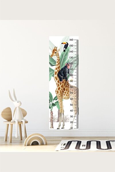 Piksel Grafik Tropical Safari Height Meter Sticker