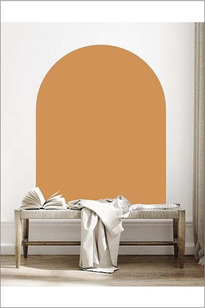 Piksel Grafik Half Oval Bohemian Wall Sticker