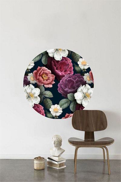 Piksel Grafik Bohemian Floral Full Circle 1 Foil