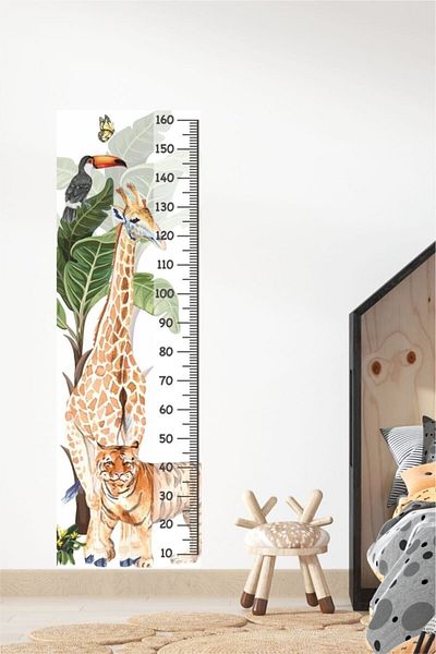 Piksel Grafik Safari Adventure Height Meter Sticker