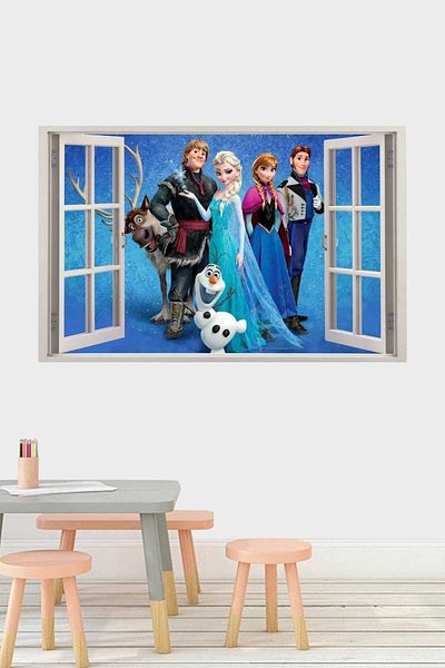 Piksel Grafik Autocolant de perete pentru camera copiilor Elsa 2