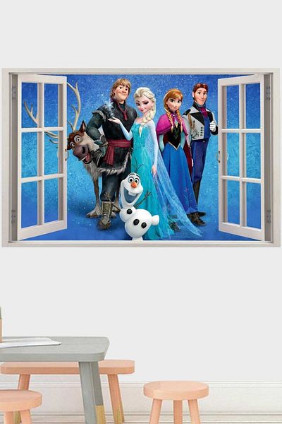 Piksel Grafik Autocolant de perete pentru camera copiilor Elsa 2
