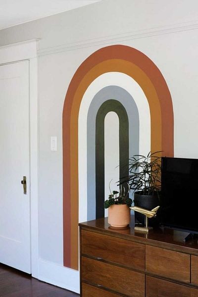 Piksel Grafik Autocolant de perete Boho Rainbow