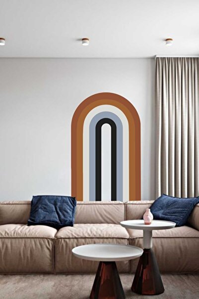 Piksel Grafik Boho Rainbow Wall Sticker