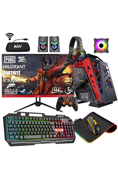 Zeiron Robo X25 Ryzen 5 3600 32gb 256gb M.2 Ssd+1tb Gtx1050ti 24" 144hz Oyunc...