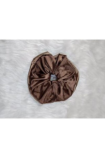 Elvinege Aksesuar Büyük Boy Saten Lastikli Simit Toka - Scrunchie Toka