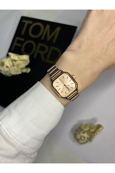 İSTLİV Minimal Kare Rose-rose Kadın Kol Saati