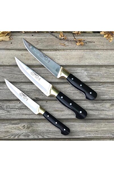 ÖZKRİSTAL Kristal El Yapımı Bıçak Seti 3'lü