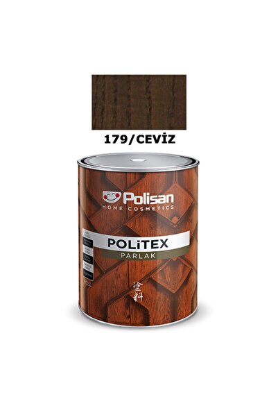 Polisan Politex Vernikli Ahşap Koruyucu Parlak 0,75 Lt. Ceviz