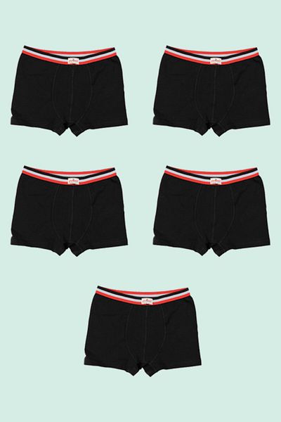 Ceylanoğlu Πακέτο 5 Μαύρα Lycra Boy Boxers
