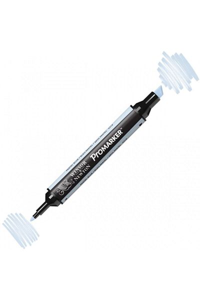 Winsor Newton Promarker Pastel Blue Graphic Drawing Pen - Double Tip, Alcohol Based, 365 Model (C719)