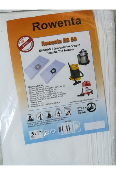 Rowenta Rb50-57-60-65-70-96 Model Cloth Boiler Vacuum Cleaner Bag