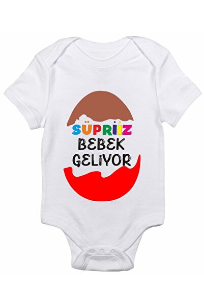 venüsdijital بدلة أطفال مطبوع عليها هدية رائعة من Surprise Baby is Coming