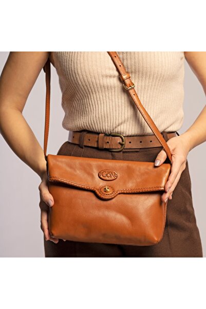GÖN Handmade Deri Postacı Çanta (Tata)