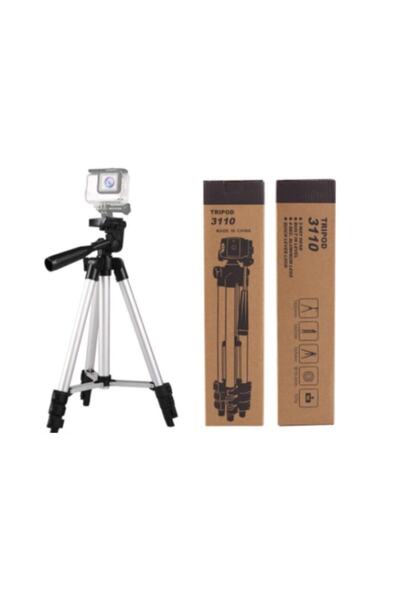 Genel Markalar 3110 Tripod Profesyonel Fotoğraf Kamera Tripot Telefon Tutucu