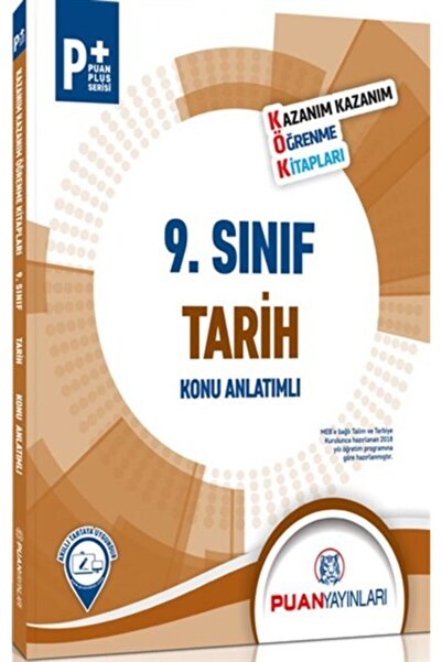 Puan Yayınları Puan - 9.sınıf Tarih Kök Konu Anlatımlı
