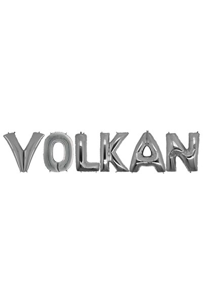 Happyland Doğum Günü Volkan Gümüş Folyo Balon Set 40 Cm Isim Balon