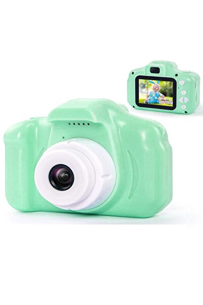 BLUE İNTER Mini Dijital Çocuk Fotoğraf Makinesi Hd 1080p Sd Hafıza Kart Girişli 5 Mp Video Makinası