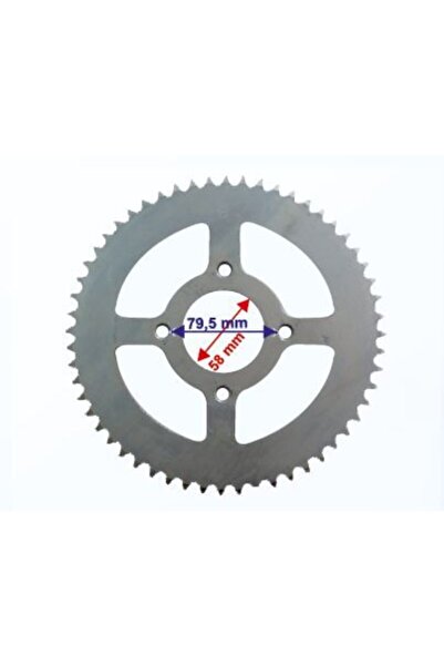Mondial Cross 150 Ramzey Çelik Arka Dişli 428-56T İç 58 Mm 4 Delik Öm