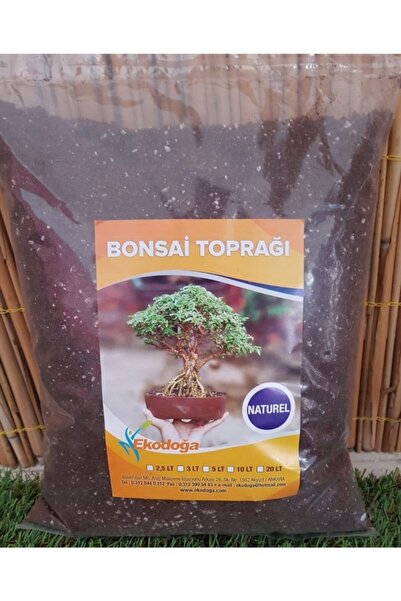 Ekodoğa Bonsai Toprağı 3 Lt Ithal Torf Perlit Kırmızı Pomza Lav Taşı Karışıml...