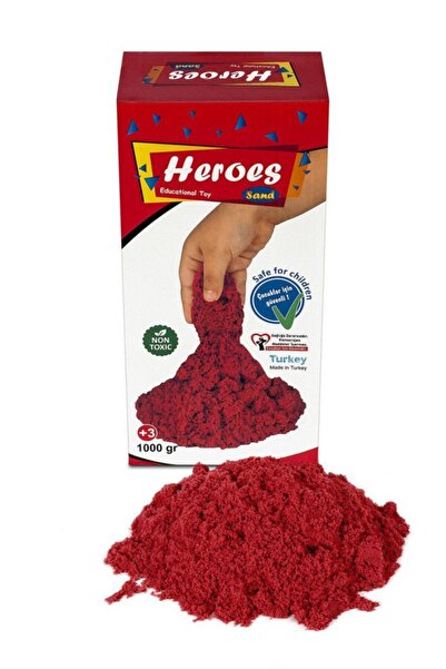 Genel Markalar Star Global Kırmızı Renkli Kinetik Kum 1 Kg