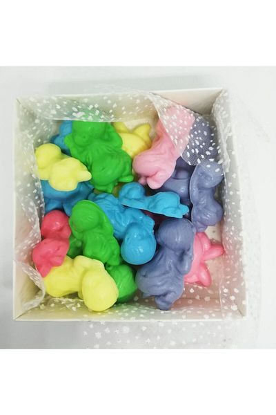 Dolce Soap - Scented Ornamental Soap - Baby Colorful 15 Pieces-5cm