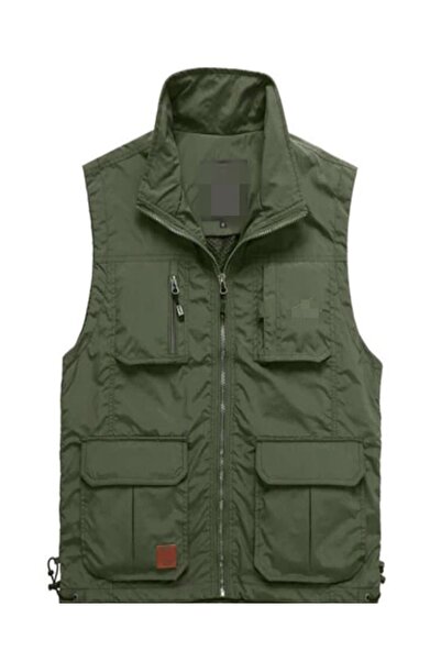 MONTANA TAKTİKAL Montana Taktikal Outdoor Haki Yeşil Yelek Nefes Alan Hızlı K...