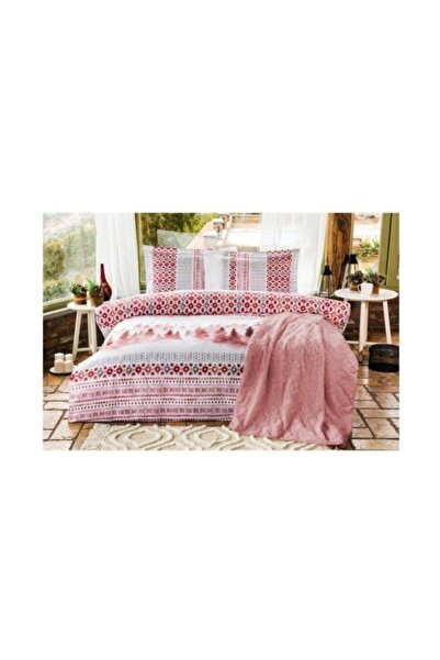 Özdilek طقم غطاء لحاف مزدوج ناعم منسوج باللون الأبيض