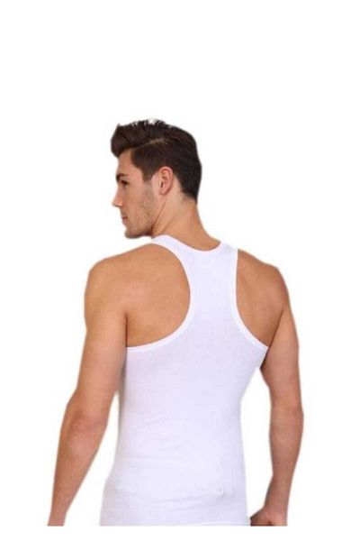Berrak Ανδρικό αθλητικό εσώρουχο White Lycra Cotton 3 Pack