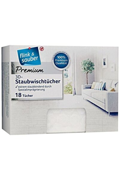 Flink Sauber F&s 3D Dusting Rosalt Cloth 18 Pieces
