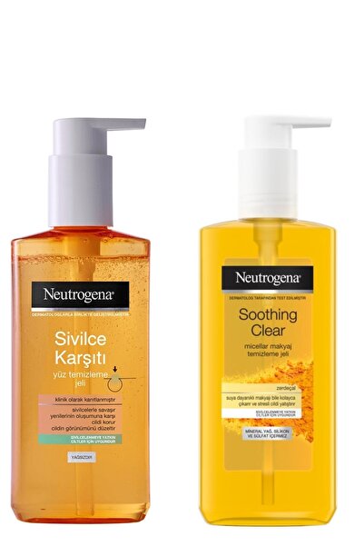 Neutrogena Sivilce Karşıtı Yağsız Yüz Temizleme Jeli 200 Ml&soothing Clear Mi...