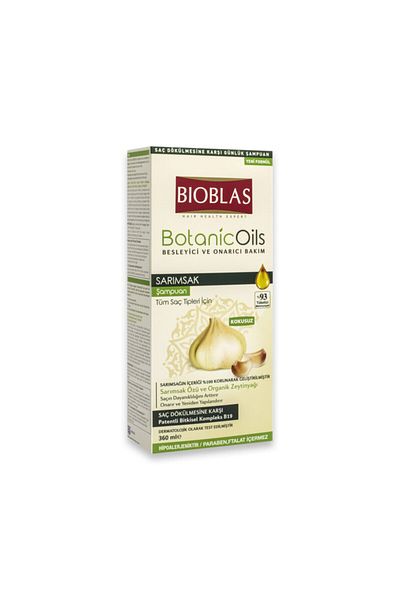 Bioblas 360 Ml Garlic Shampoo - For All Hair Types