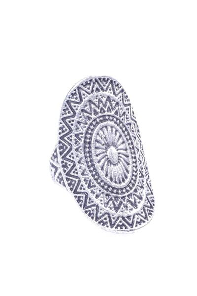 LABALABA Kadın Antik Gümüş Kaplama Yüzük