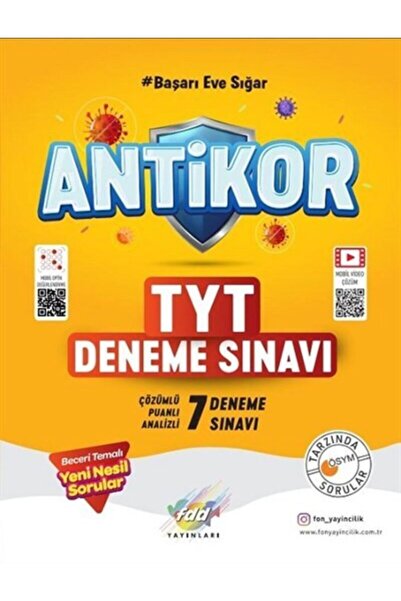 Fdd Yayınları Fdd Tyt Antikor 7 Deneme Sınavı