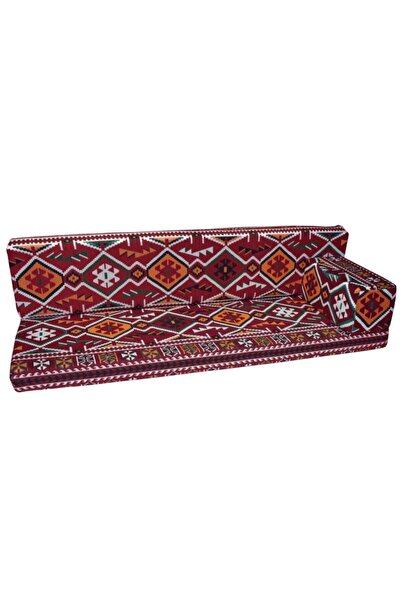Bolvadin Şark Köşesi Mtk411-402 Şark Köşesi Bordo Halı Ds. Üçlü Minder Takımı...