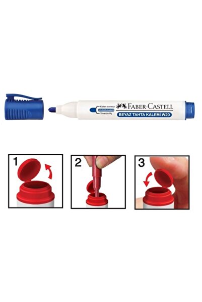 Faber Castell Beyaz Tahta Kalemi Mavi Doldurulabilir